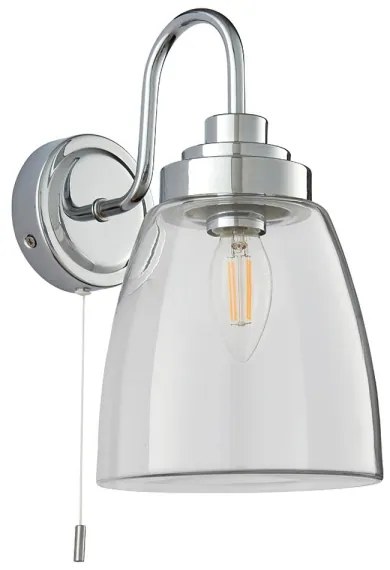 Endon 77088-Kúpeľňové nástenné svietidlo ASHBURY 1xE14/4W/230V IP44 lesklý chróm
