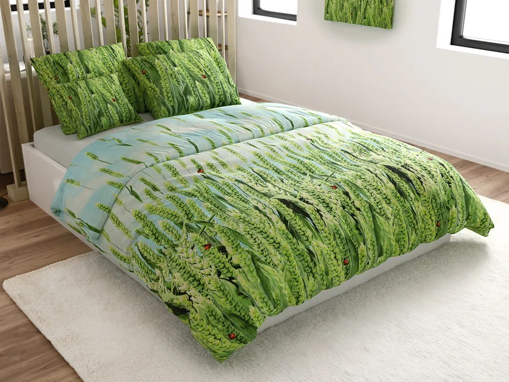 Obliečky z mikrovlákna POSANA zelené Rozmer obliečky: 2 ks 70 x 80 cm | 160 x 200 cm