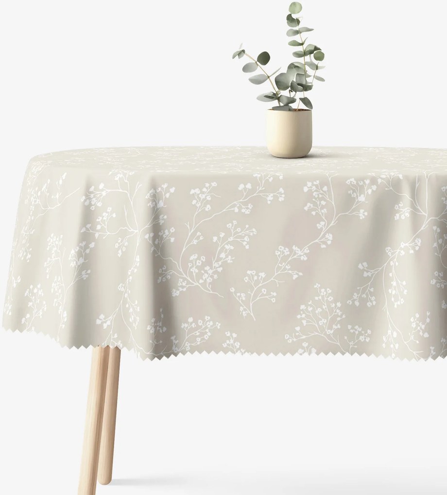 Goldea oválny teflónový obrus - popínavé rastliny 140 x 220 cm