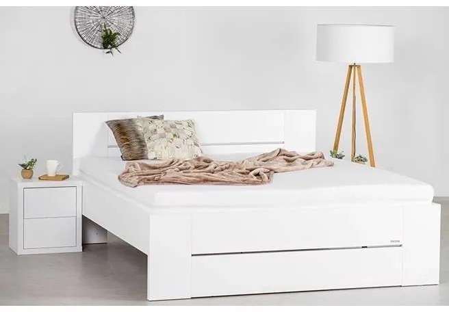 Ahorn LORANO - moderná lamino posteľ s deleným čelom 160 x 220 cm, lamino