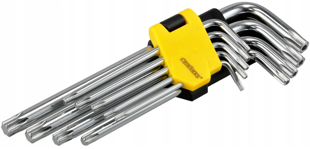 CROWNMAN T10-T50 TORXY imbusové kľúče - sada