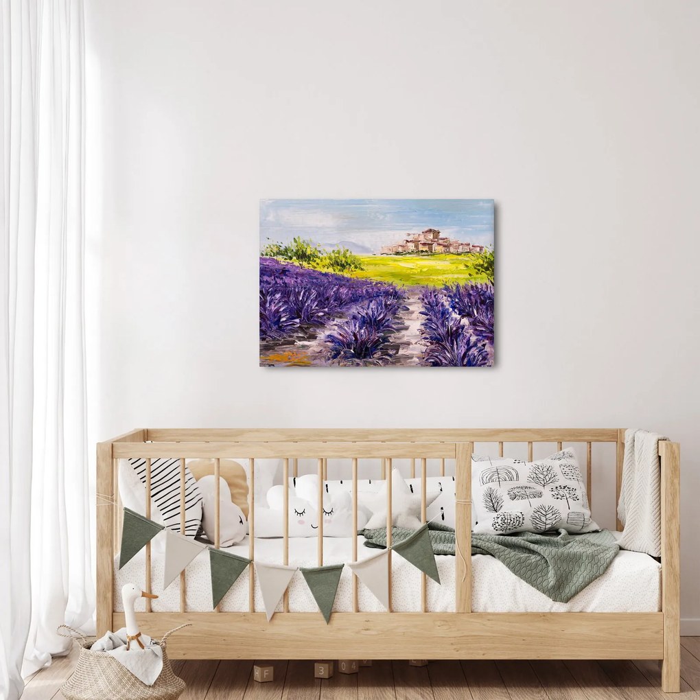 Obraz - Provance, Francúzsko, olejomaľba (70x50 cm)
