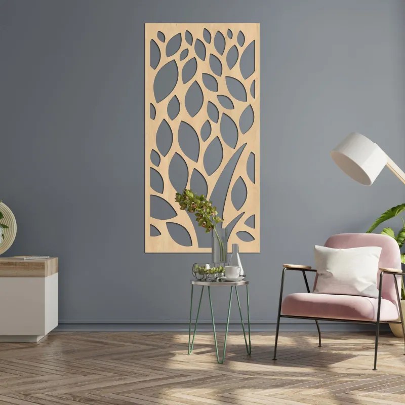 Obdľžníkovyý obraz na stenu s listami | SENTOP HDF0288