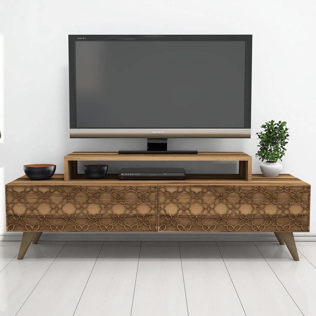 TV stolík City Walnut