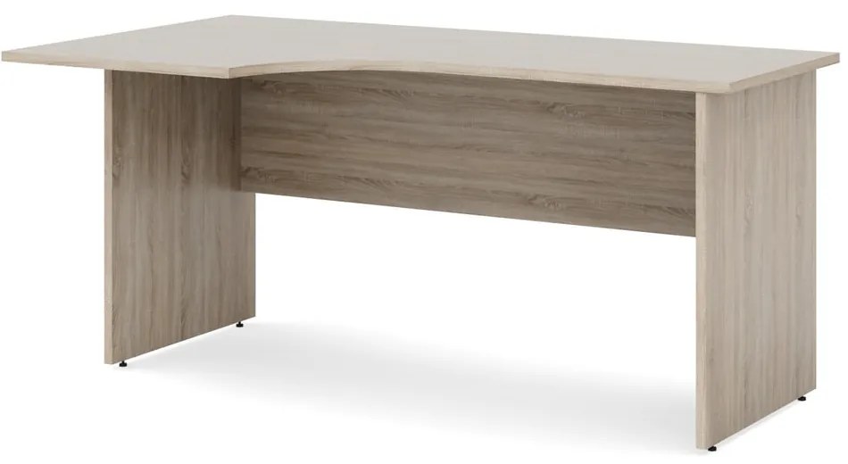Ergonomický stôl Impress 160 x 90 cm, ľavý, dub sonoma
