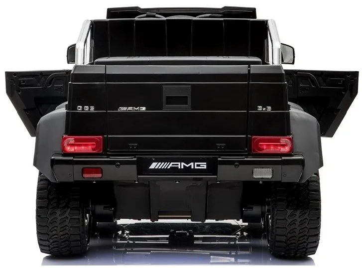 RAMIZ ELEKTRICKÉ AUTÍČKO MERCEDES G63 6x6 LCD - MP4 - ČIERNE - MOTOR - 6 x 45W BATÉRIA - 12V/14Ah - 2023