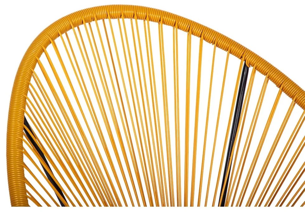 Žlté kovové/plastové záhradné kreslo Avocado Comfort – Bonami Selection