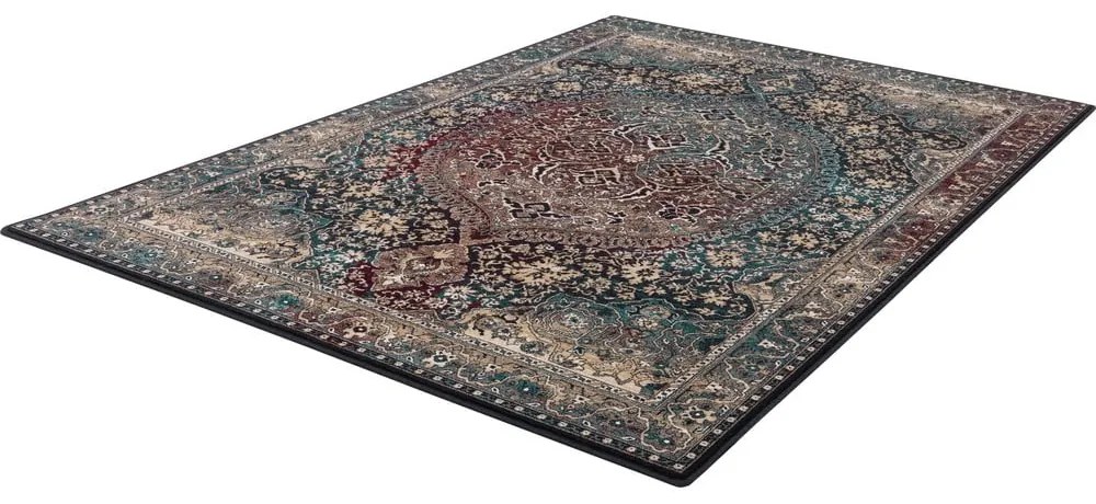 Tmavozelený vlnený koberec 133x180 cm Ava – Agnella