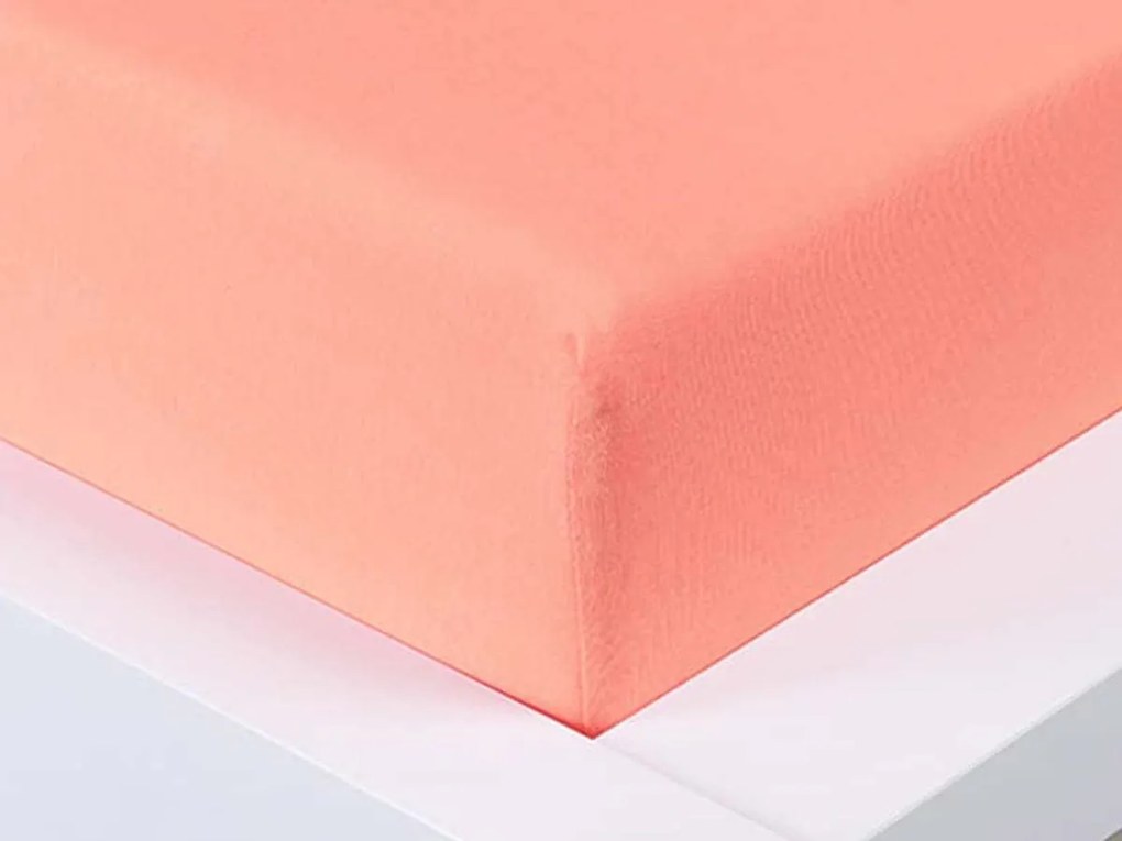 XPOSE® Jersey plachta Exclusive - lososová 160x200 cm