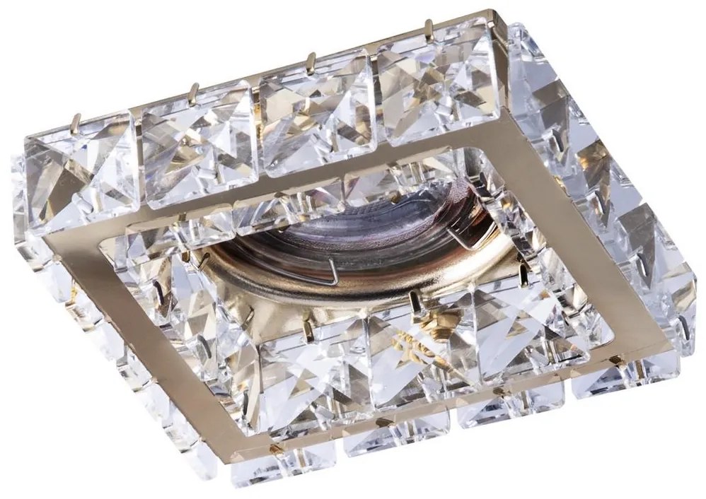 Azzardo AZ4412 - Podhľadové svietidlo ESTER 1xGU10/50W/230V hranatý zlatá