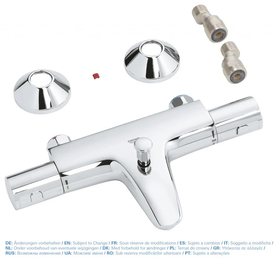 GROHE Precision Start - Termostatická vaňová batéria, chróm 34598000