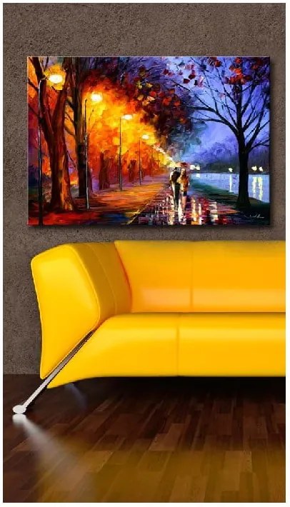 Obraz na plátne Fall Walk, 70 × 45 cm