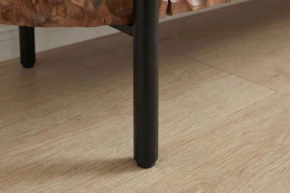 Dizajnový TV stolík Zaxson 200 cm hnedé mango