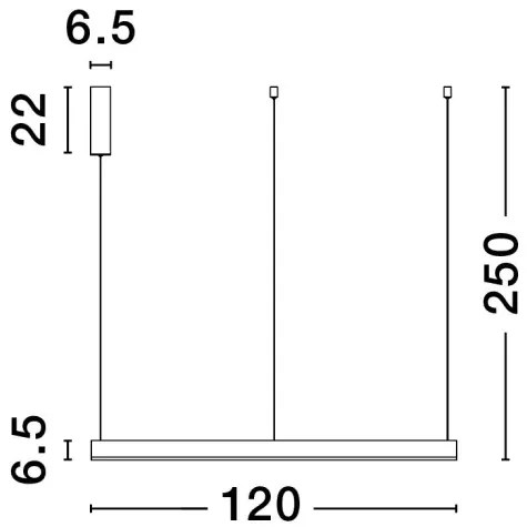 LED luster Motif 120 biele stmievateľné
