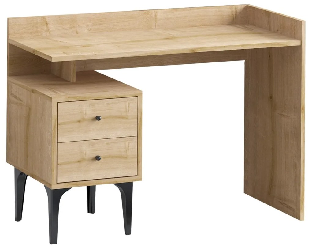 Písací stôl PUUK so zásuvkou dubový