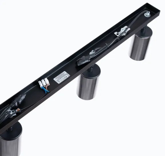 Sollux SL.1371 - Bodové svietidlo WINX 4xGU10/10W/230V čierna/chróm