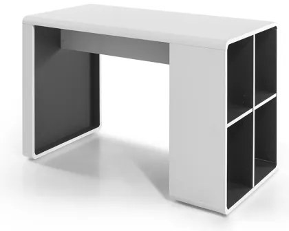 Písací stôl TEO biela/antracit