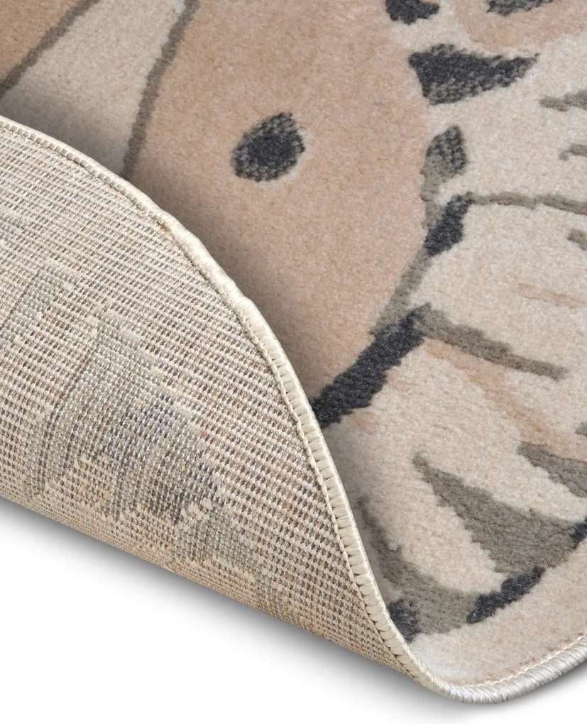 Hanse Home, AKCIA: 140x140 (průměr) kruh cm Detský koberček Adventures 105966 Cream Grey kruh, šedá, detská izba