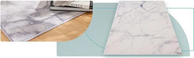 Koberec Agnella Isfahan Marmur svetlosivý