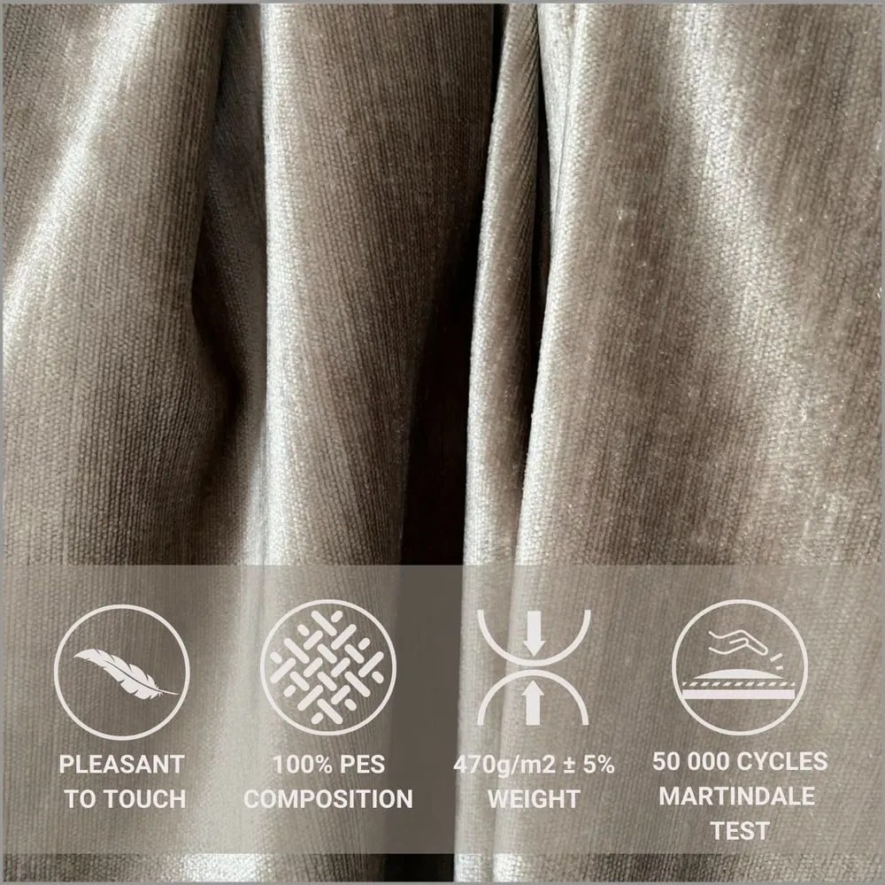 Béžová boxspring posteľ s úložným priestorom 200x200 cm Voyage – Maison de Rêve