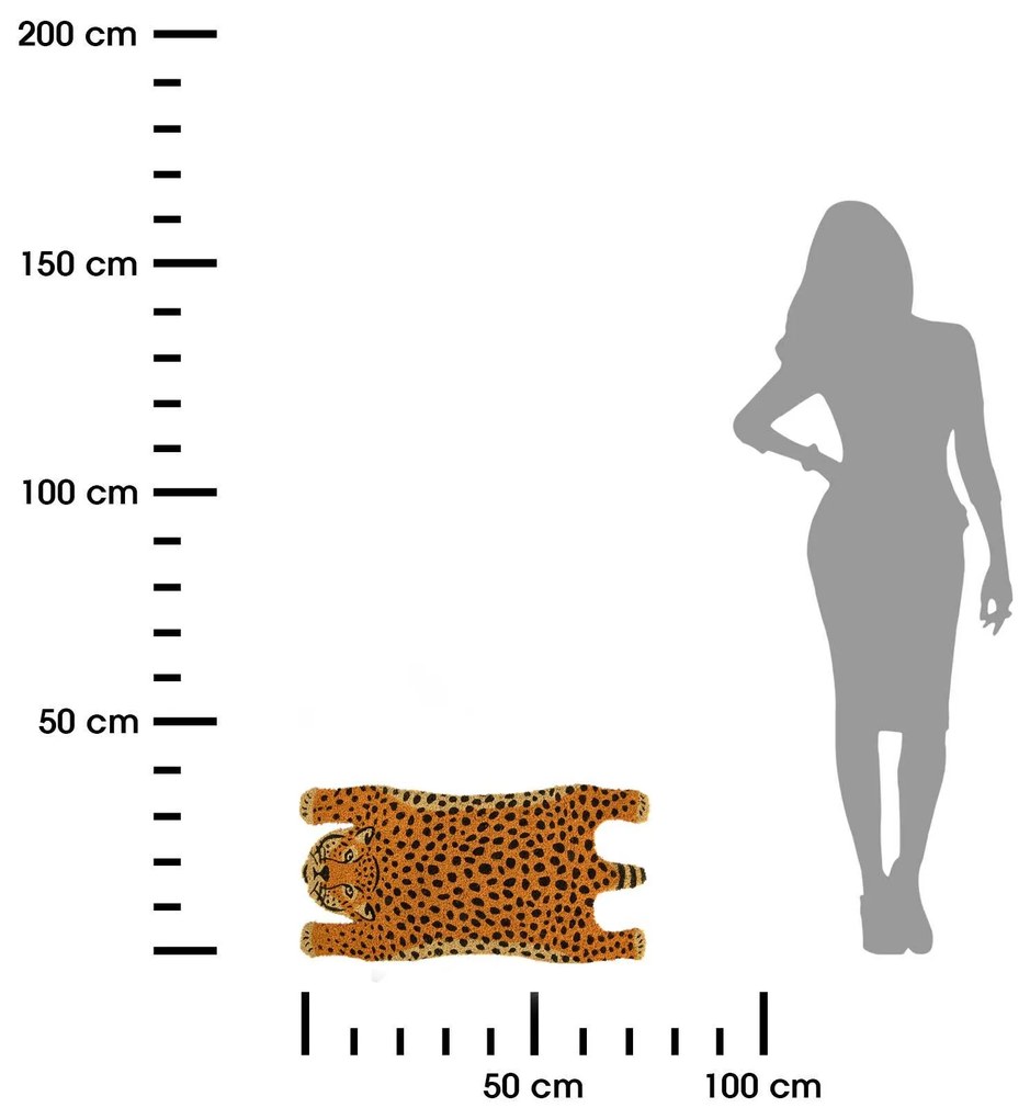 Vonkajšia rohožka Gepard, 75x38,5 cm