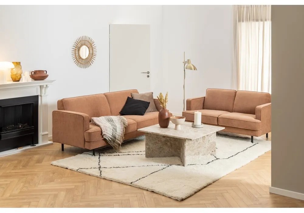 Béžový mramorový konferenčný stolík 90x90 cm Vega – Actona