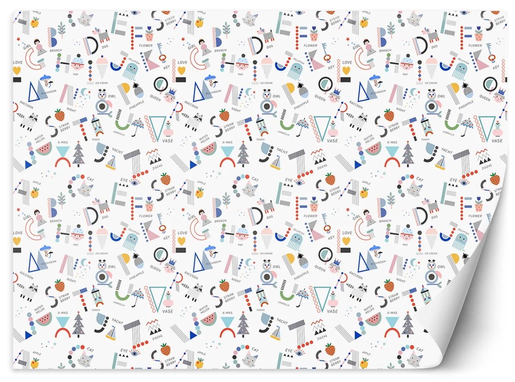Gario Fototapeta Veselá abeceda Materiál: Vliesová, Rozmery: 350 x 245 cm