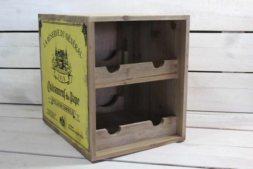 Drevená krabica na víno "1918" 1. (21x25x27,5 cm)