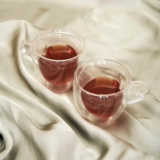 Sada dvoch šálok CEMBRA HEARTS s dvojitým dnom ALL 932902 300 ml (2 ks)