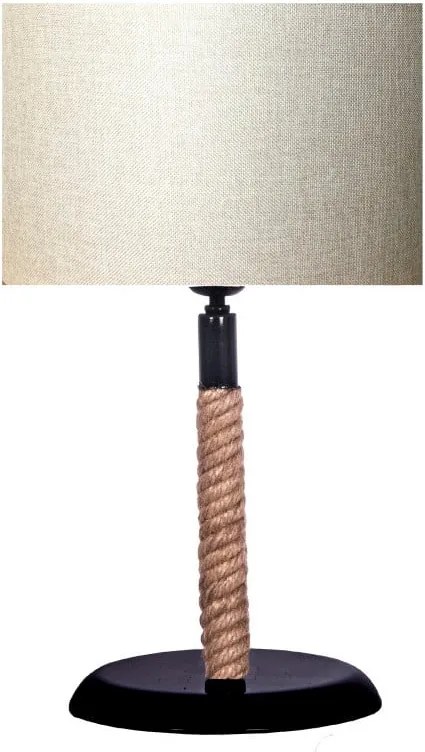 Stolová lampa so svetlokrémovým tienidlom lampa Kate Louise Rope