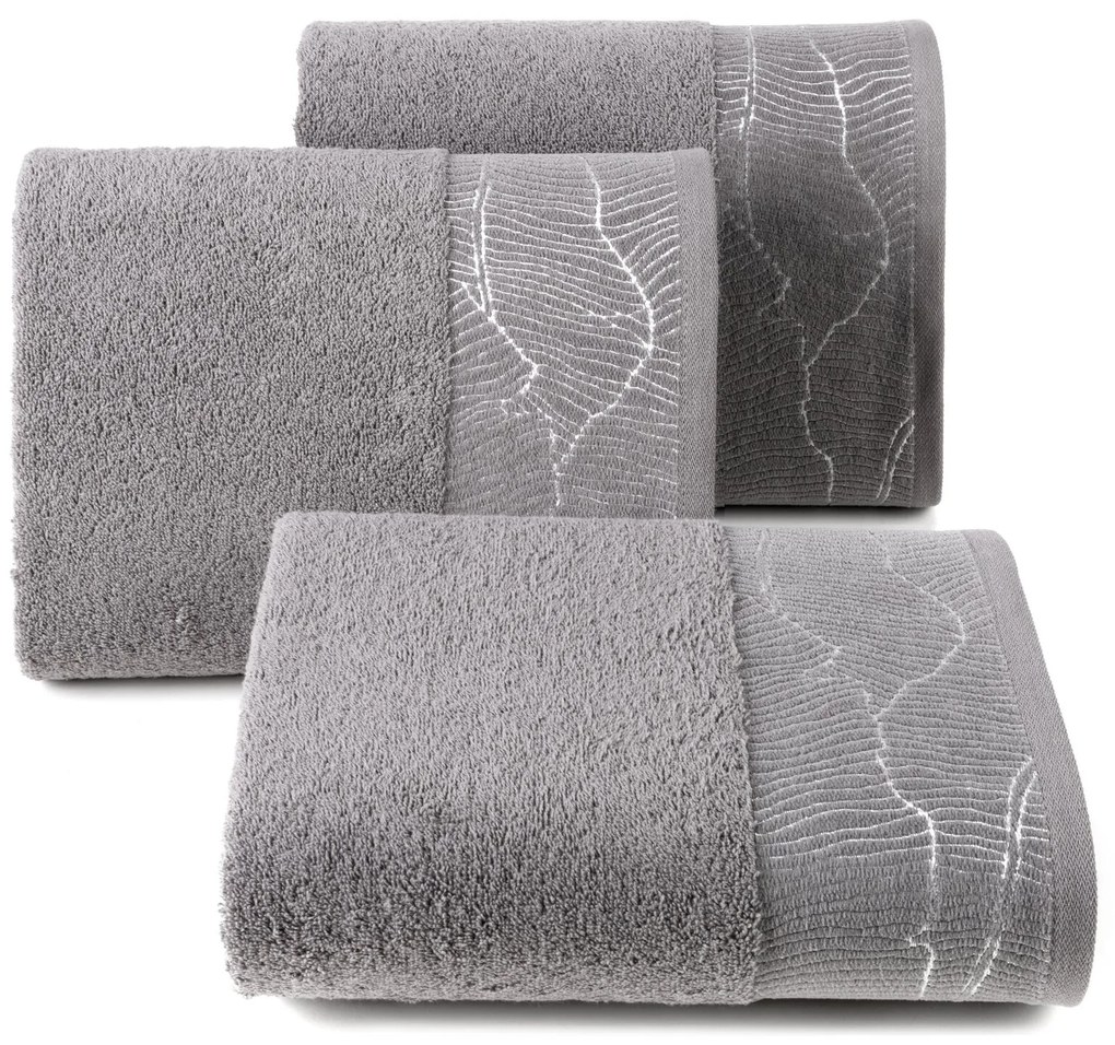 BAVLNENÝ UTERÁK METALIC5 50X90 CM SIVÁ