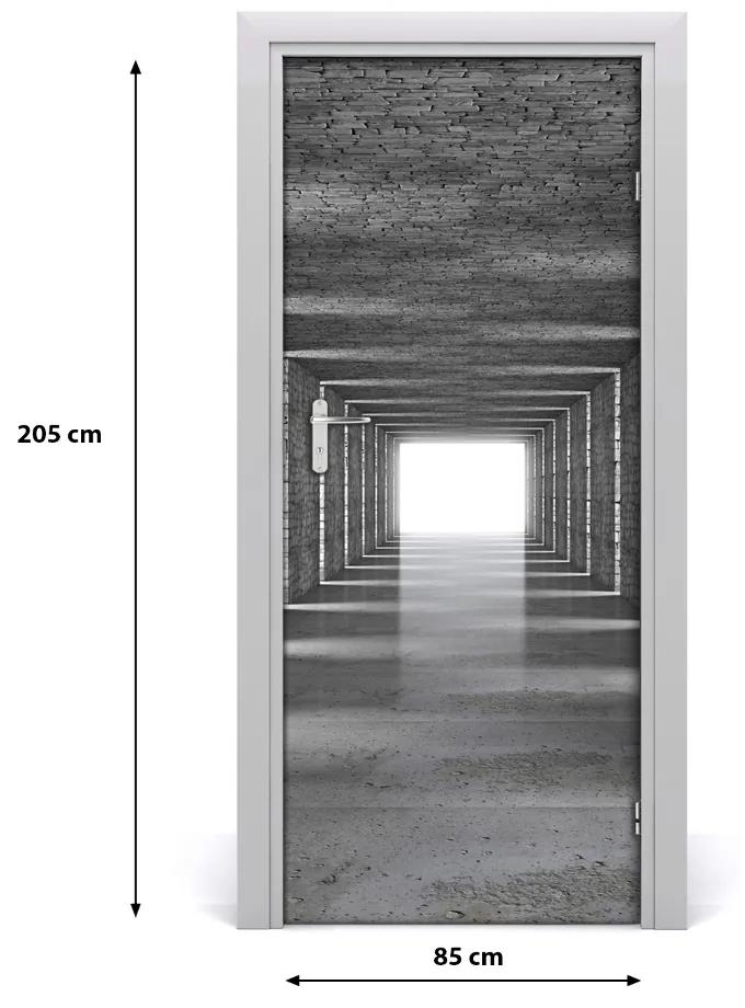 Samolepiace fototapety na dvere Tunel z tehál 85x205 cm