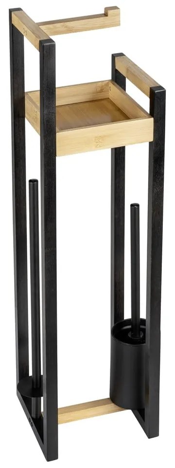 Bambusový stojan na toaletný papier s kefou Braidi - Wenko