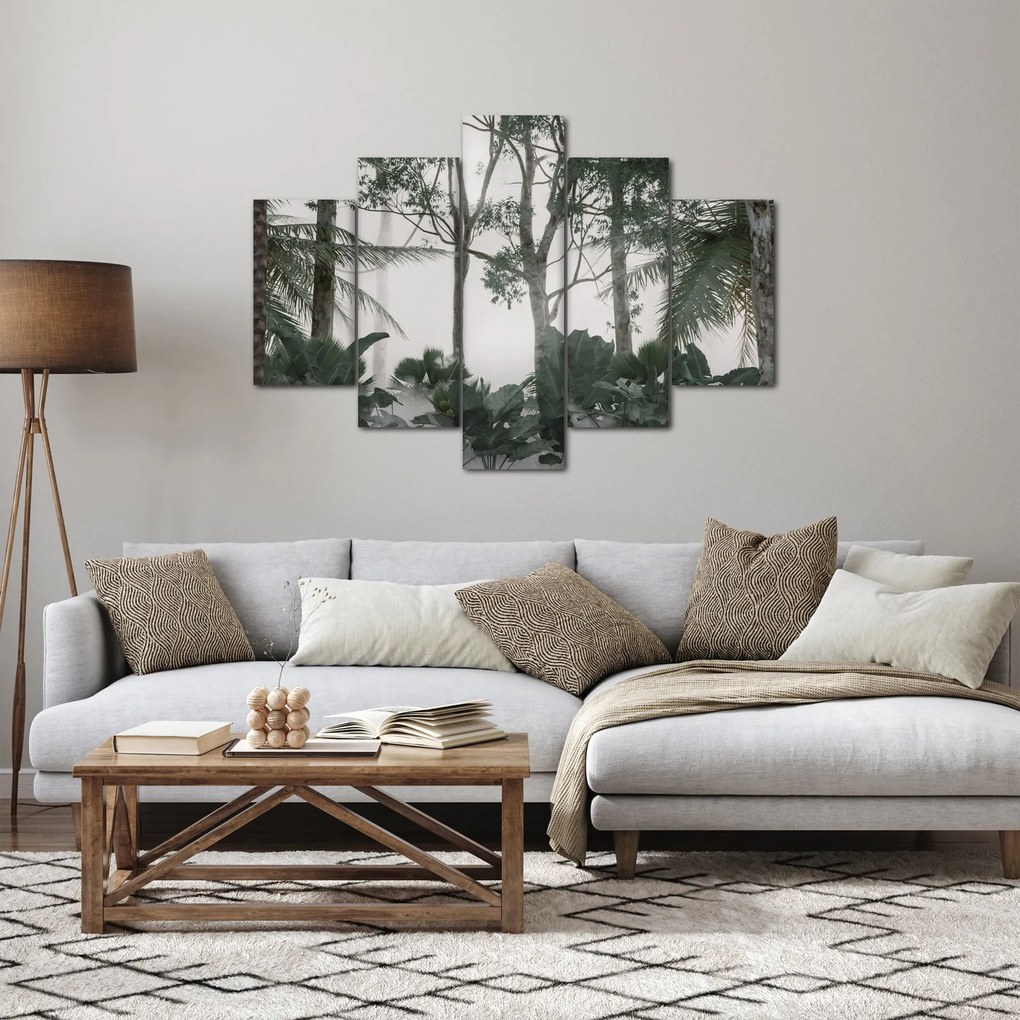 Obraz - Jungle v rannej hmle (150x105 cm)