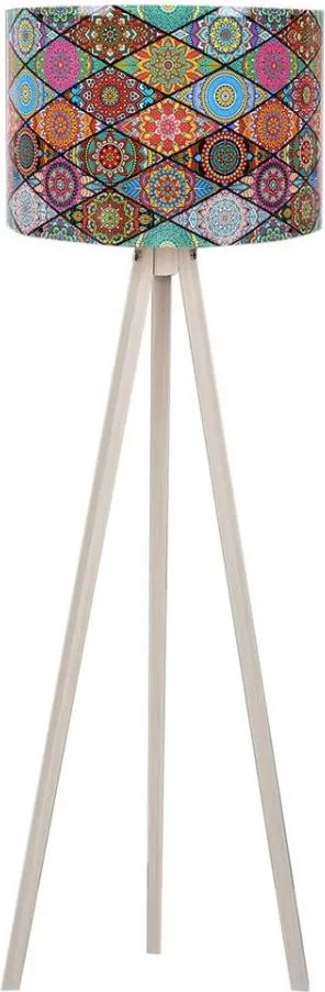 Stojacia lampa AYD 1xE27/60W/230V pestrofarebná/béžová