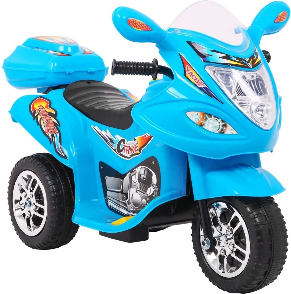 Ramiz Detská elektrická trojkolka BJX-088 Modrá + zvuky + svetlá