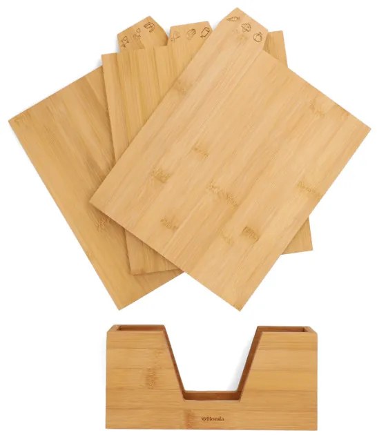 Sada troch dosiek na krájanie BAMBOU hnedé ALL 816432