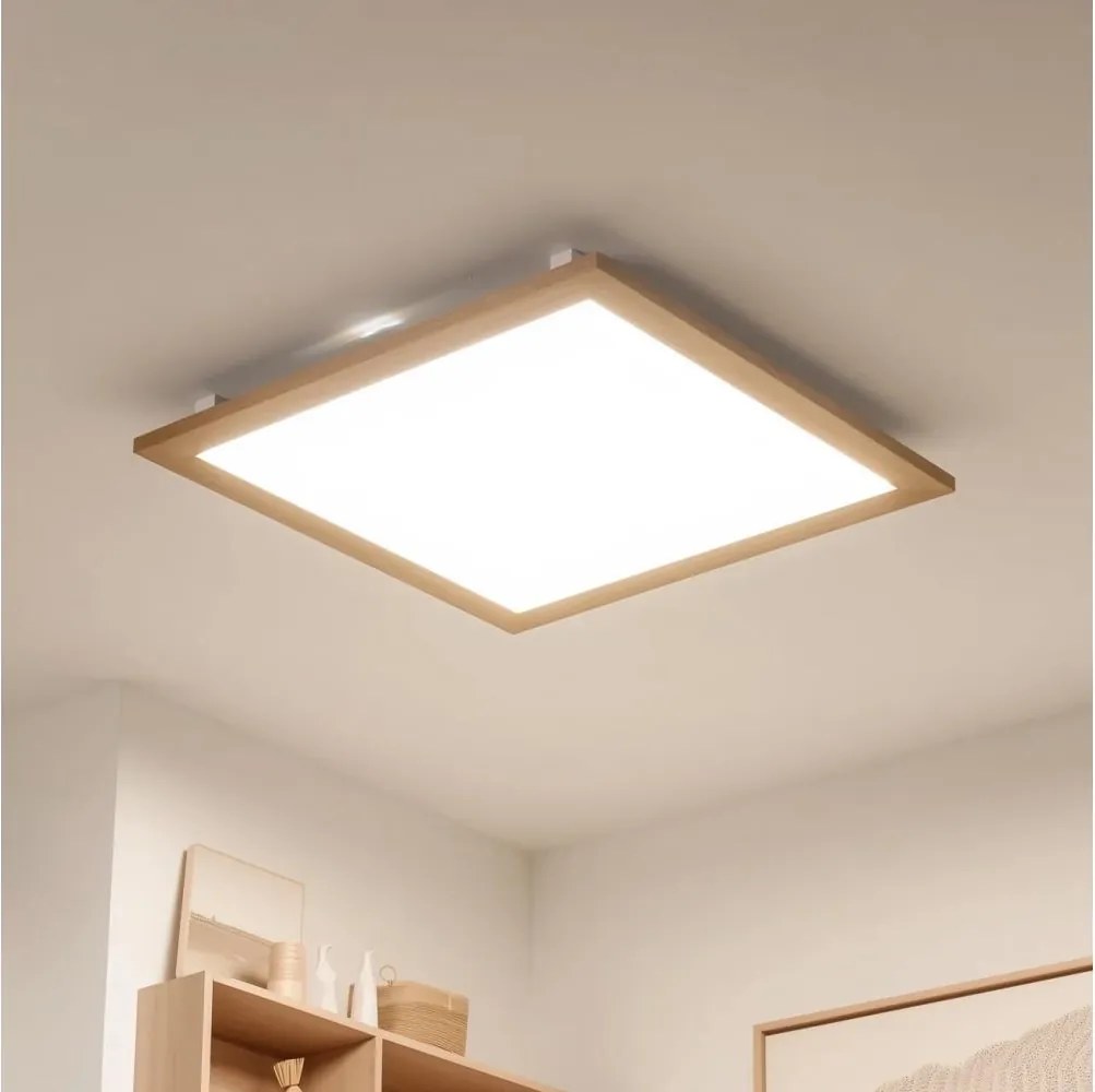BRILAGI - stmievateľné LED svietidlo SLIMFRAME WOOD LED/58W/230V 64x64 cm + diaľkový ovládač