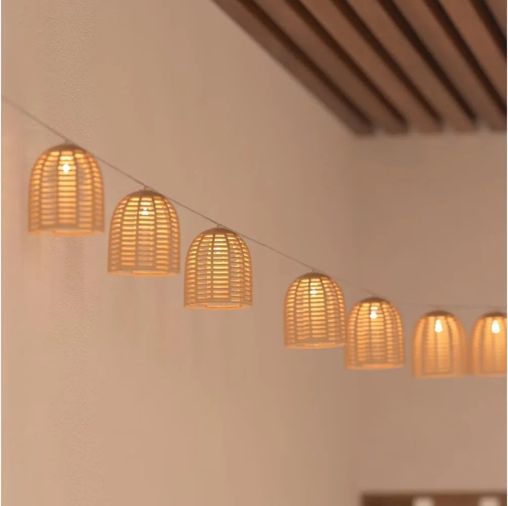 Atmosphera - LED solárny dekoračný reťazec AIA 10xLED 3,35m IP44 teplá biela