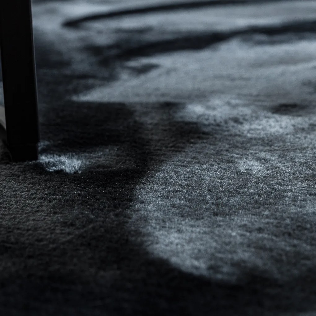 Kusový koberec Visco Rabbit Dark grey 5 kruh, 120x120 (priemer) kruh, šedá, detská izba, Dywany Łuszczów