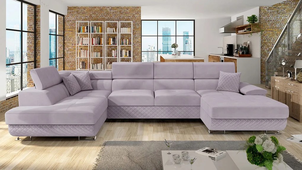 Rohová sedacia súprava Alvin Bis Premium, Dostupné poťahy: Terra 05 + Terra 05 + Terra 15 ECO, Strana: Ľavá