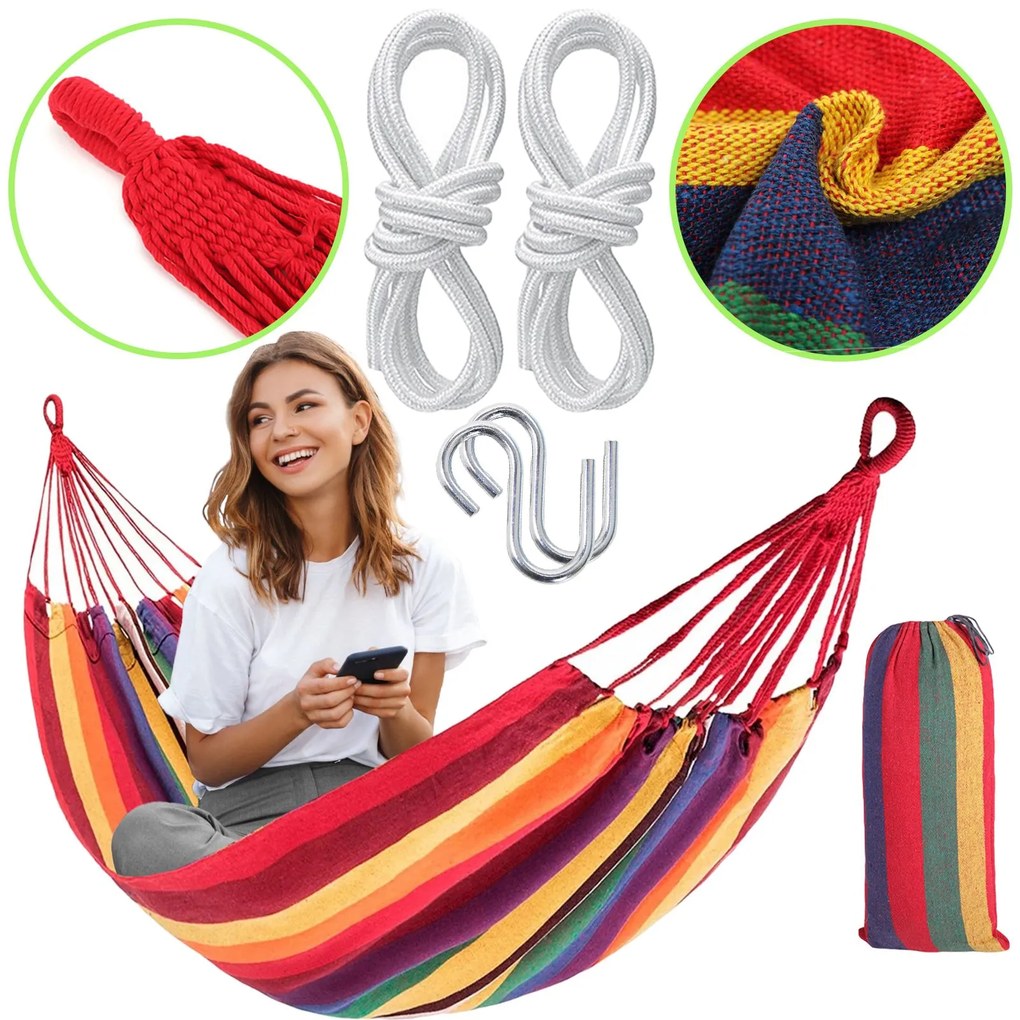 Bluegarden Bluegarden, hojdacia sieť pre 1 osobu 200x86 cm, viacfarebná, OGR-09027