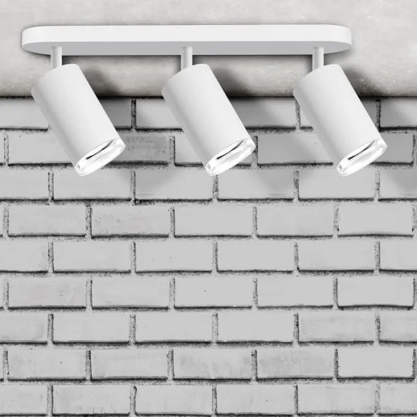 LED RGBW stmievateľné kúpeľňové bodové svietidlo TURYN 3xGU10/6,5W/230V IP44 biela