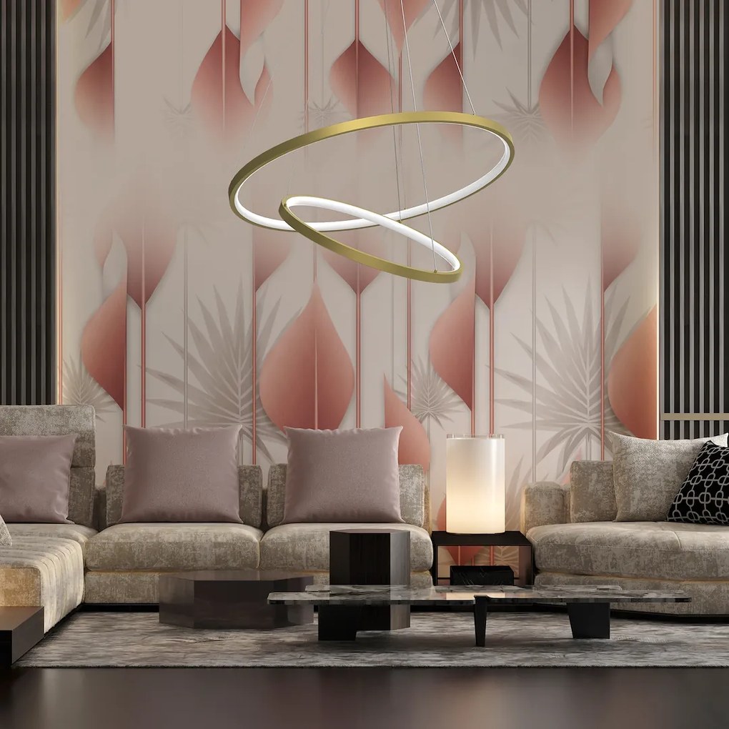 Závesné LED svietidlo Hoop, 2x LED 51w, 4000k, g