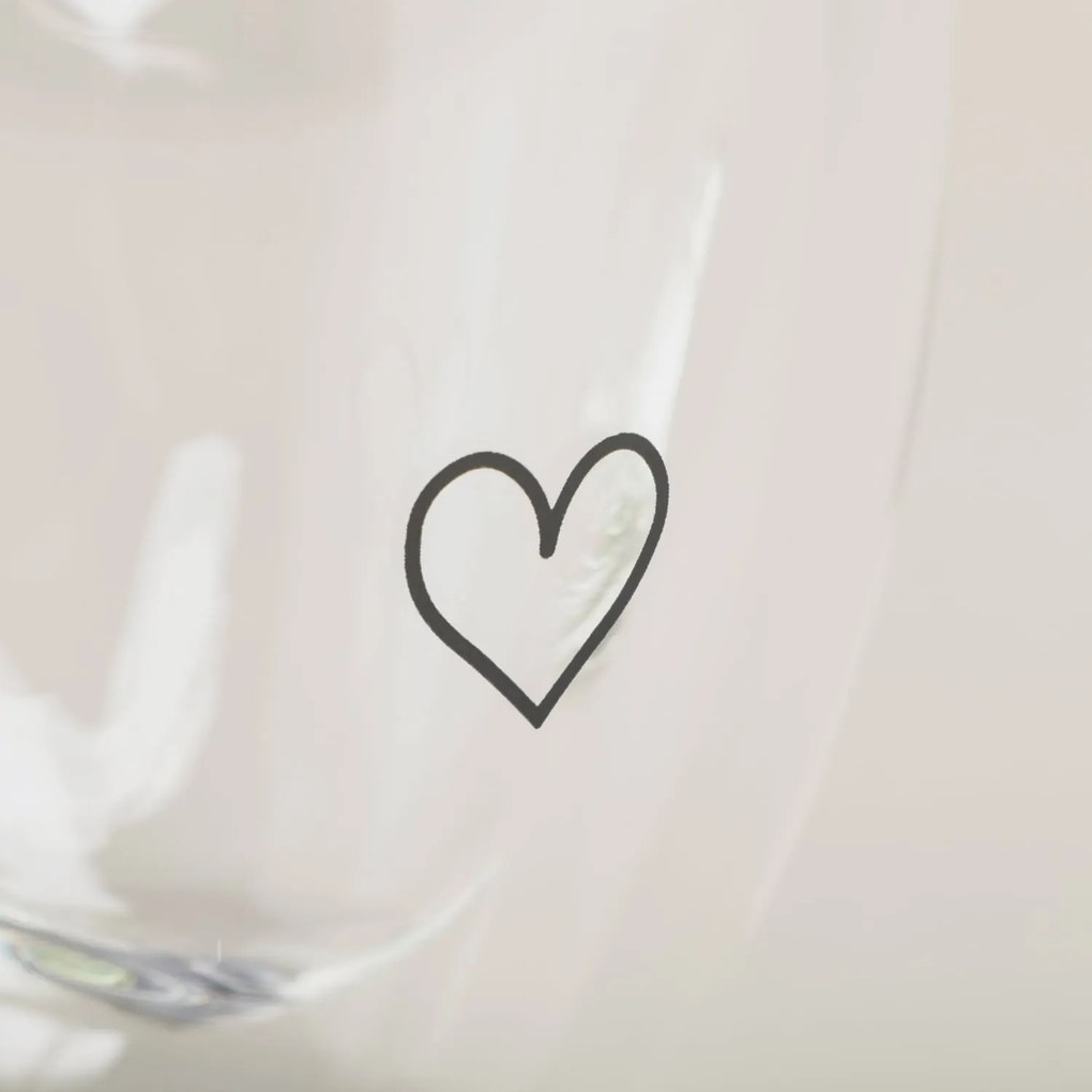 Eulenschnitt Dvojstenný pohárik na espresso Heart 100 ml