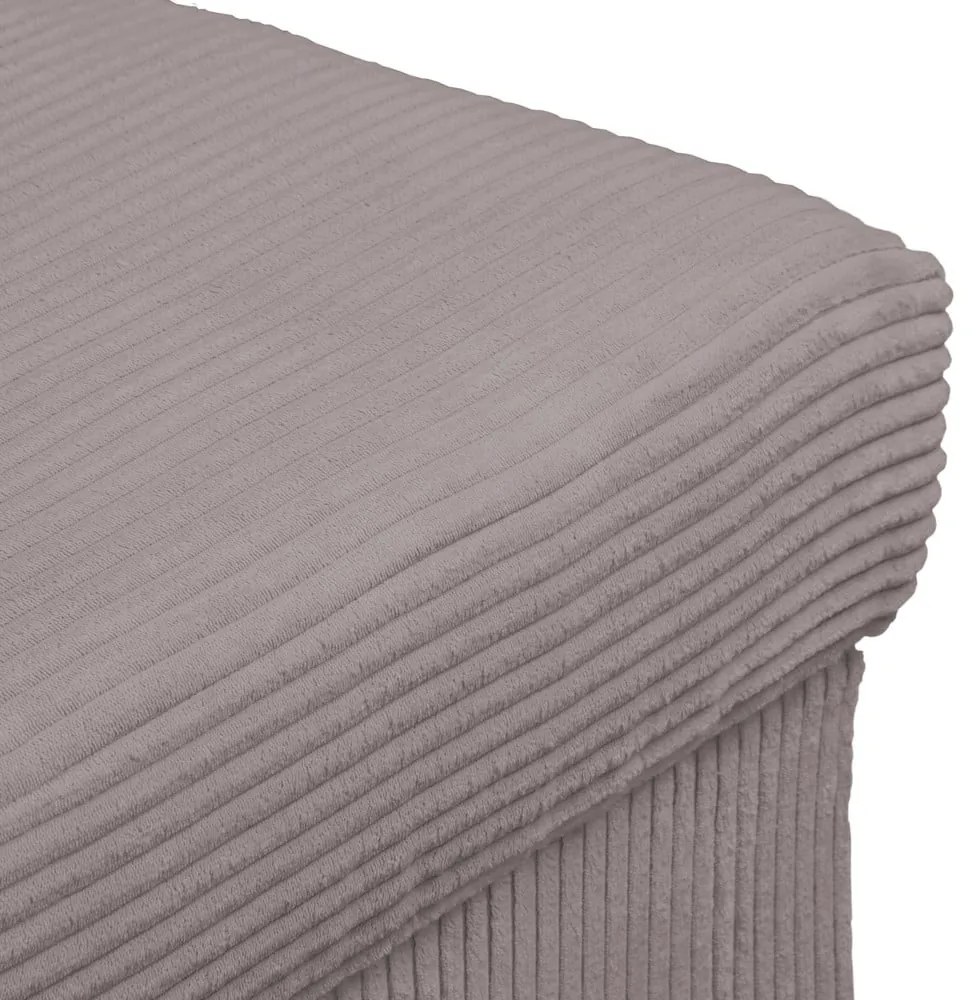 Sivý menčestrový taburet Ariella – Ropez