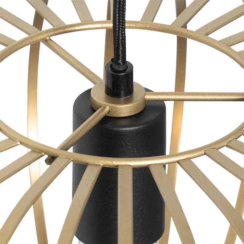 Dizajnové závesné svietidlo mosadz - Johanna