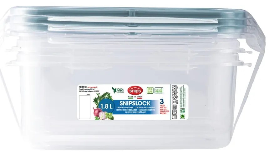 Potravinové škatuľky v súprave 3 ks Snipslock – Snips