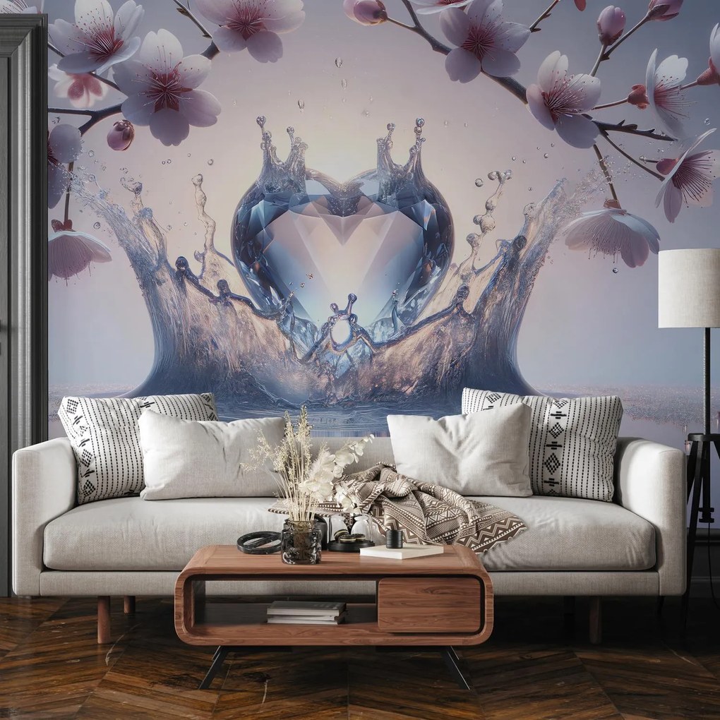 Fototapeta - Diamantové srdce (147x102 cm)