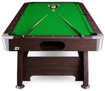 Hop-Sport Biliardový stôl Vip Extra 9 FT hnedo/zelený